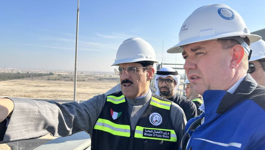 Kuwait Minister of Public Works Authority Visit’s the Plant