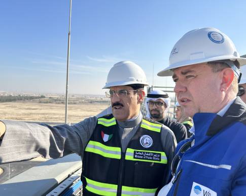 Kuwait Minister of Public Works Authority Visit’s the Plant